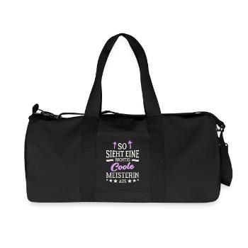 So sieht eine richtig coole Meisterin aus - Recycelte Canvas-Sporttasche von Stanley/Stella - Schwarz - Vorne