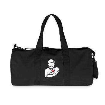 papa père papou humour blague cadeau t - Sac de sport en toile recyclée Stanley/Stella - noir - Devant