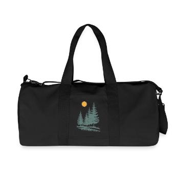 Sunlit Pine Silhouette - Recycled Canvas Sports Bag by Stanley/Stella - black - Front