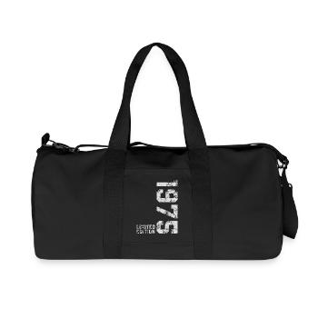 1975 Jahrgang Limited Edition - Recycelte Canvas-Sporttasche von Stanley/Stella - Schwarz - Vorne