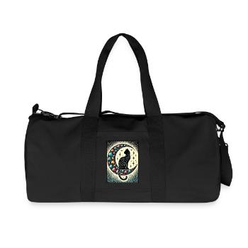 Chat Noir Luna - Sac de sport en toile recyclée Stanley/Stella - noir - Devant