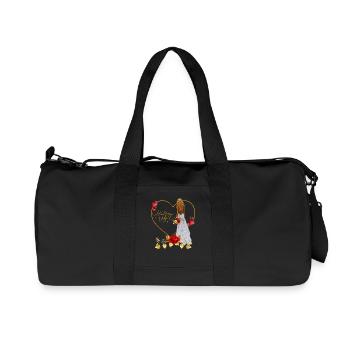 Red Rose Wedding Day - Recycled Canvas Sports Bag by Stanley/Stella - black - Front