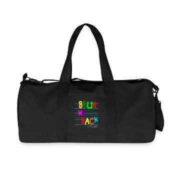 Bruh We Back Enseignants Premier jour 2ème années - Recycled Canvas Sports Bag by Stanley/Stella - black - Front