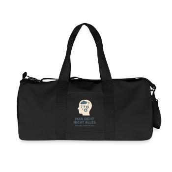 On ne voit pas tout. - Sac de sport en toile recyclée Stanley/Stella - noir - Devant