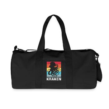 Octopus Octopus Octopus Octopus Octopus - Recycled Canvas Sports Bag by Stanley/Stella - black - Front