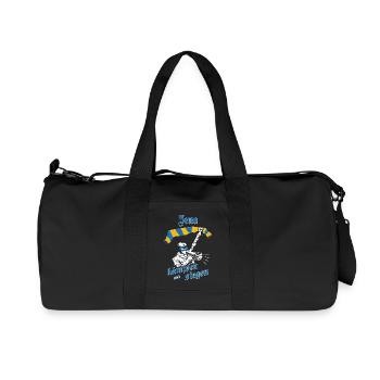 Jena_ _kaempfen_und_siegen_No - Sac de sport en toile recyclée Stanley/Stella - noir - Devant