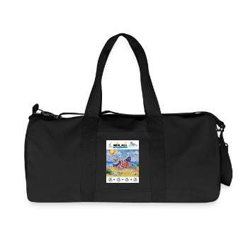 EG Holiday I Seal I North Sea I Gift Idea - Recycled Canvas Sports Bag by Stanley/Stella - black - Front