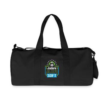 Airsoft Anniversaire 10 Ans Entraîneur Joueur Jubi - Sac de sport en toile recyclée Stanley/Stella - noir - Devant