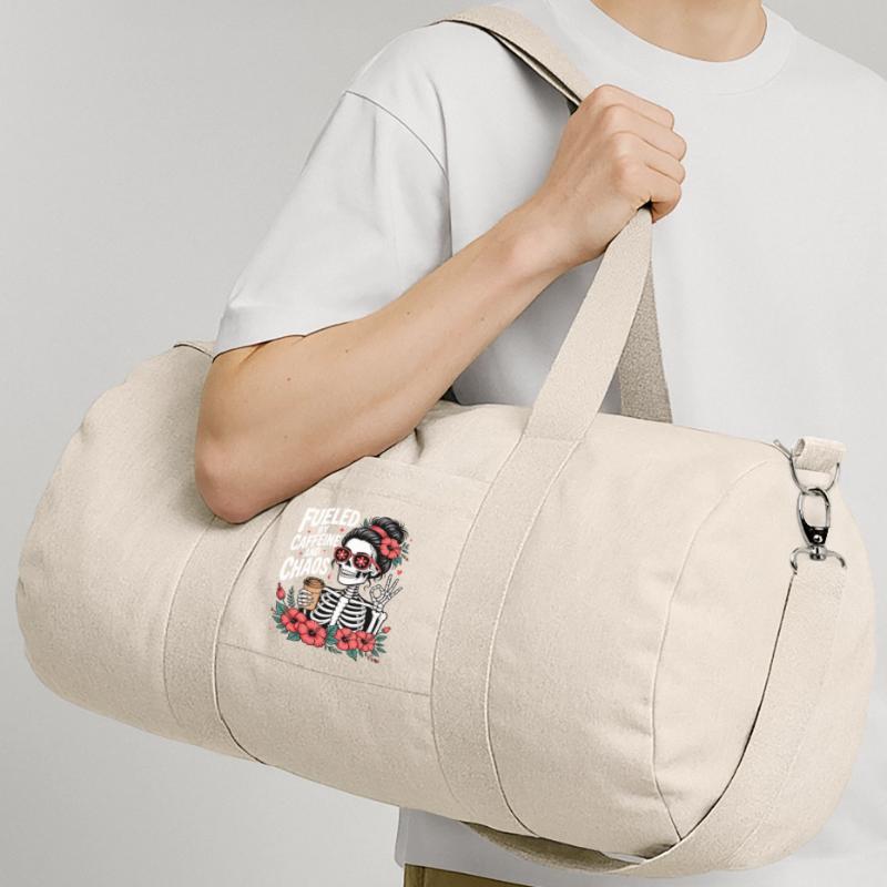 Mutter Koffein Mutter Skelett Kaffee Recycelte Canvas-Sporttasche von Stanley/Stella