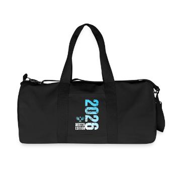 Tennis Master Edition 2026 in blue and white - Recycled Canvas Sports Bag by Stanley/Stella - black - Front