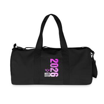 Tennis Master Edition 2026 rose - Sac de sport en toile recyclée Stanley/Stella - noir - Devant