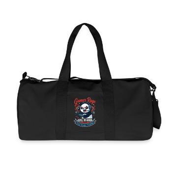 Gamer Panda Level 99 Rage - Recycled Canvas Sports Bag by Stanley/Stella - black - Front