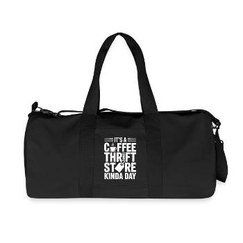 Kaffee-Secondhand-Tag Tag - Recycelte Canvas-Sporttasche von Stanley/Stella - Schwarz - Vorne