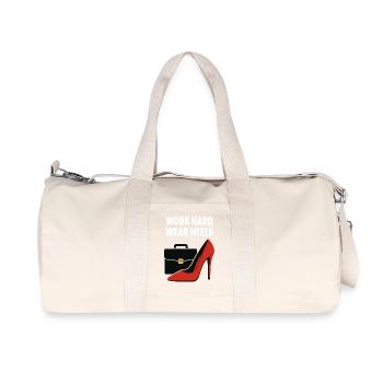 Business Babe : Talons à la Travail Dur - Sac de sport en toile recyclée Stanley/Stella - blanc naturel - Devant