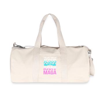 Krav Maga - Sac de sport en toile recyclée Stanley/Stella - blanc naturel - Devant