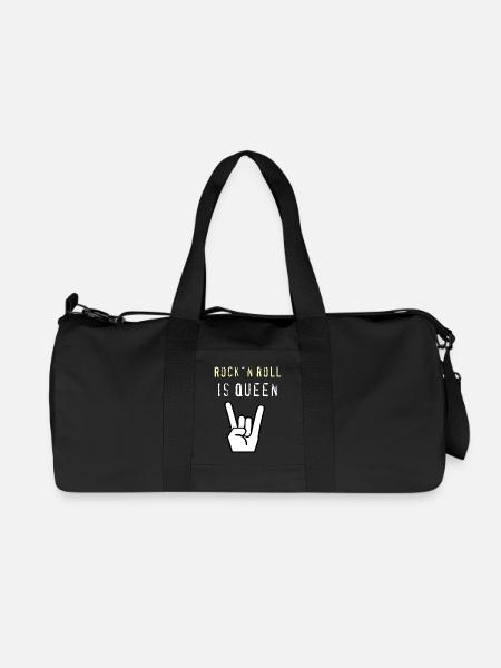 Rockn_Roll_is_Queen - Recycelte Canvas-Sporttasche von Stanley/Stella - Schwarz