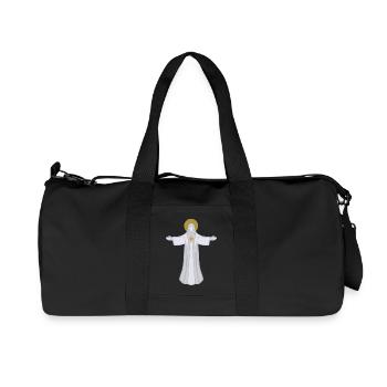 Open Arms Saint Halo Jesus God - Recycled Canvas Sports Bag by Stanley/Stella - black - Front