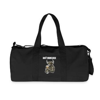 Stier Bulle Bier - Recycelte Canvas-Sporttasche von Stanley/Stella - Schwarz - Vorne