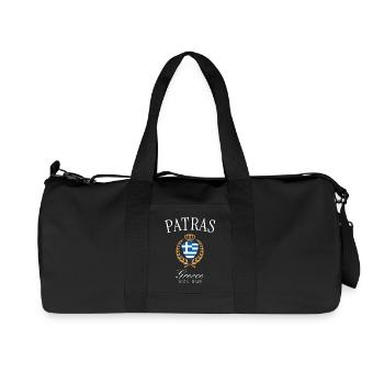 Couronne des armoiries de Patras en Grèce – Souvenir de voyage - Sac de sport en toile recyclée Stanley/Stella - noir - Devant
