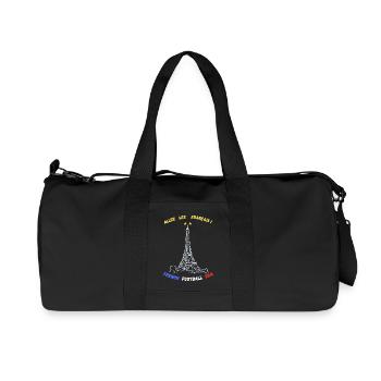 Allez les Français – French Football Era Style Vin - Sac de sport en toile recyclée Stanley/Stella - noir - Devant