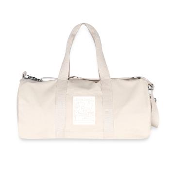 Sorry I Can't I Have Plans Funny Cat for Introvert - Recycled Canvas Sports Bag by Stanley/Stella - natural - Front