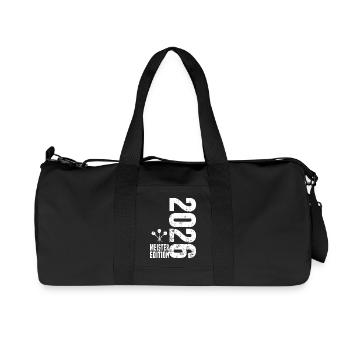 Champion de fléchettes 2026, maillot blanc de la Kreisliga - Sac de sport en toile recyclée Stanley/Stella - noir - Devant