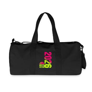 Basketball Master Edition 2026 in lime pink - Recycled Canvas Sports Bag by Stanley/Stella - black - Front