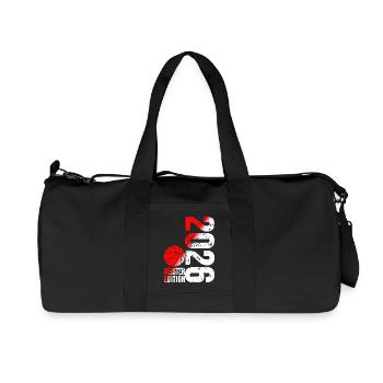 Basketball Master Shirt 2026, red white - Recycled Canvas Sports Bag by Stanley/Stella - black - Front