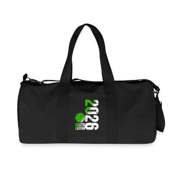 Basketball Champion Shirt 2026, green white - Recycled Canvas Sports Bag by Stanley/Stella - black - Front