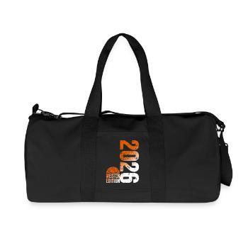 Basketball Meister Shirt 2026, Orange weiß - Recycelte Canvas-Sporttasche von Stanley/Stella - Schwarz - Vorne