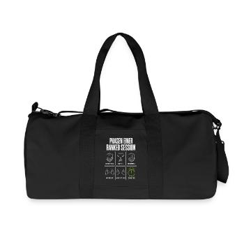 Phasen einer Ranked Session Gamer Zocker Herren - Recycelte Canvas-Sporttasche von Stanley/Stella - Schwarz - Vorne