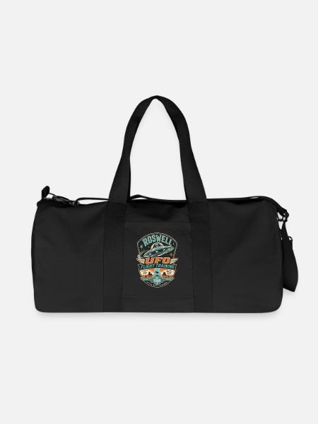 ROSWELL UFO FLIGHT TRAINING - Recycelte Canvas-Sporttasche von Stanley/Stella - Schwarz