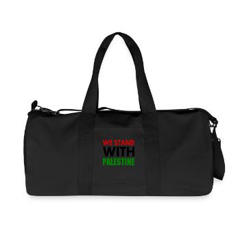 We stand with palestine - Recycled Canvas Sports Bag by Stanley/Stella - black - Front