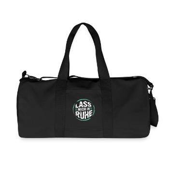 Lasst mir meine Ruhe - nicht stören - Recycelte Canvas-Sporttasche von Stanley/Stella - Schwarz - Vorne