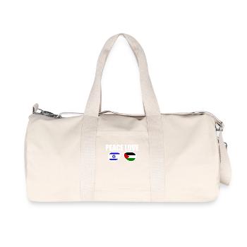 Peace and love for israel free palestine - Sac de sport en toile recyclée Stanley/Stella - blanc naturel - Devant