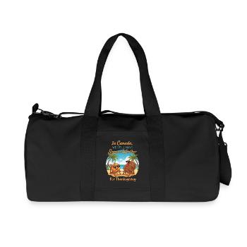 L’été au Canada - Sac de sport en toile recyclée Stanley/Stella - noir - Devant