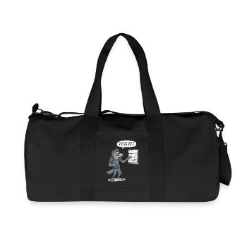 Vollmond-Termin? Ich hab doch keine Zeit ! - Recycelte Canvas-Sporttasche von Stanley/Stella - Schwarz - Vorne