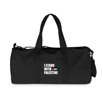I stand with palestine - Recycelte Canvas-Sporttasche von Stanley/Stella - Schwarz - Vorne