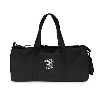 Balle de football - Quelle sauvegarde! - Sac de sport en toile recyclée Stanley/Stella - noir - Devant