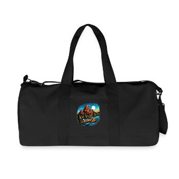 Landschaft - Illustration - Recycelte Canvas-Sporttasche von Stanley/Stella - Schwarz - Vorne