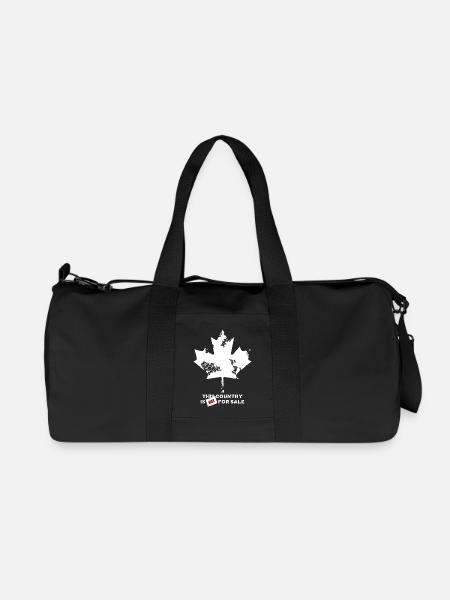 Canada, this country is not for sale - Recycelte Canvas-Sporttasche von Stanley/Stella - Schwarz