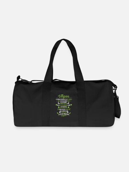 Veganer Veganes Leben - Recycelte Canvas-Sporttasche von Stanley/Stella - Schwarz