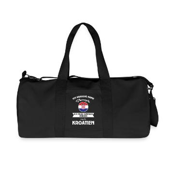 Keine Therapie - Kroatien - Recycelte Canvas-Sporttasche von Stanley/Stella - Schwarz - Vorne
