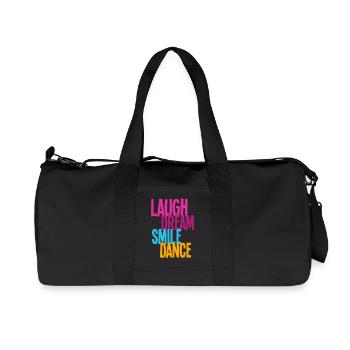Rire Rêve Sourire Danse - Danse Shirts - Sac de sport en toile recyclée Stanley/Stella - noir - Devant