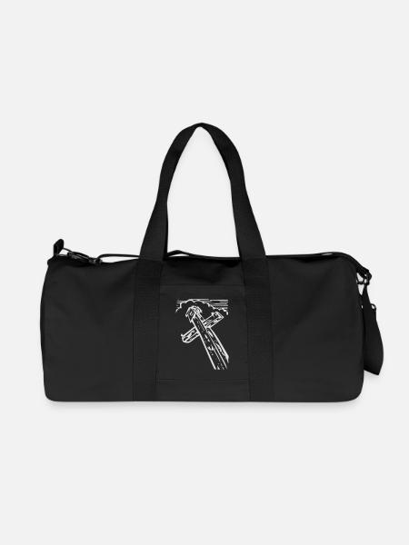 Christliches Kreuz - Recycelte Canvas-Sporttasche von Stanley/Stella - Schwarz