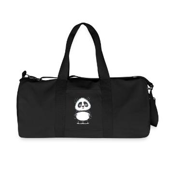 Panda Polygon - Recycelte Canvas-Sporttasche von Stanley/Stella - Schwarz - Vorne