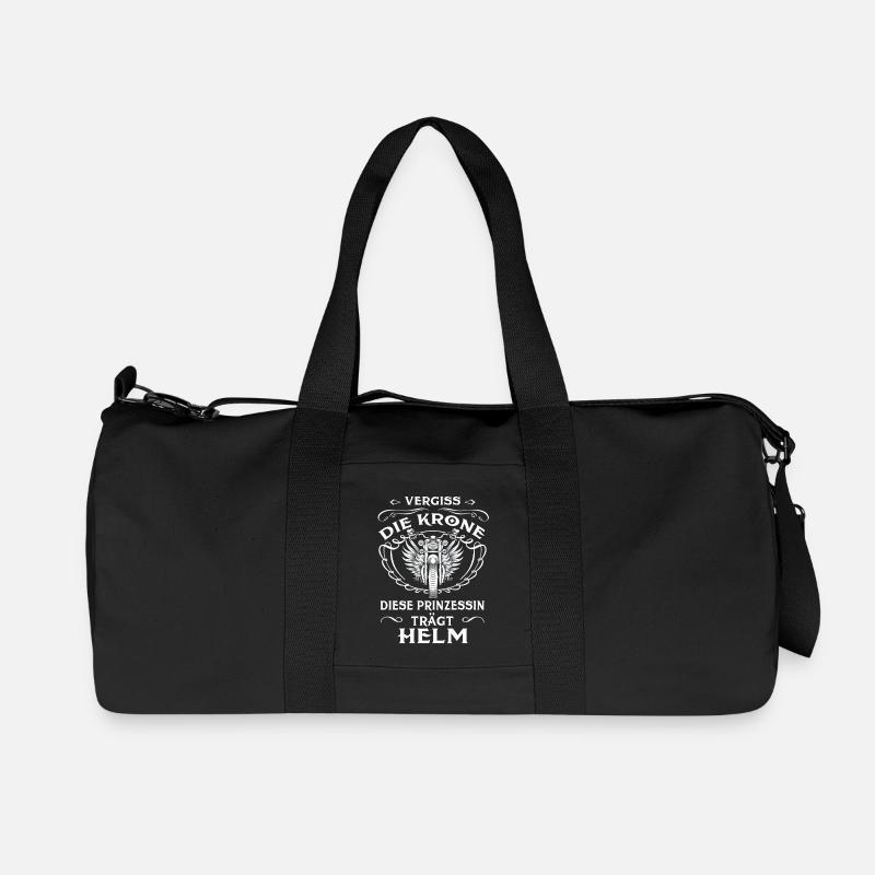 Prinzessin mit Helm - Recycelte Canvas-Sporttasche von Stanley/Stella - Schwarz