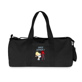 Ange ou démon ? - Sac de sport en toile recyclée Stanley/Stella - noir - Devant