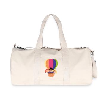 Ballon Kids - Recycelte Canvas-Sporttasche von Stanley/Stella - Naturweiß - Vorne