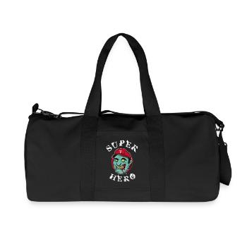 Superheld Zombie - Recycelte Canvas-Sporttasche von Stanley/Stella - Schwarz - Vorne